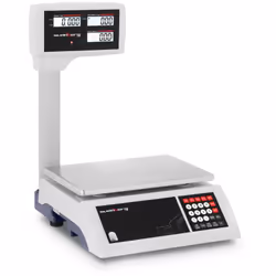 Campo di pesatura 0,02 - 30 kg Margine di errore 5 g Classe di precisione III Alimentazione Alimentazione + batteria Durata d ...
