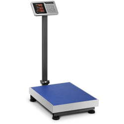 Helloshop26 - Bilancia a piattaforma - 150 kg / 20 g - 60 x 45 cm - Acciaio inossidabile