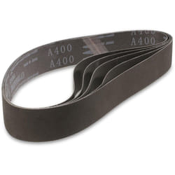 Helloshop26 - Set di 5 nastri abrasivi 760 x 40 mm grana 400