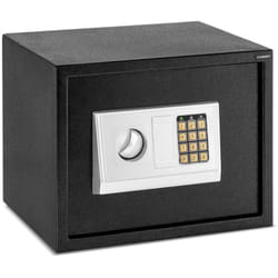Helloshop26 - Cassaforte elettronica digitale a combinazione programmabile chiavi di emergenza batterie incluse in acciaio - 38 x 30 x 30 cm
