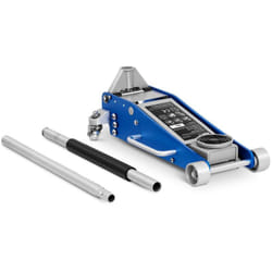 Helloshop26 - Martinetto idraulico mobile per officina professionale ribaltabile per auto da 2.500 kg - da 100 a 465 mm