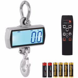 Campo di pesatura 4 - 500 kg Precisione 0,1 kg Divisione 2.500 Classe di precisione III Alimentazione 4 batterie AA da 1,5 V ...