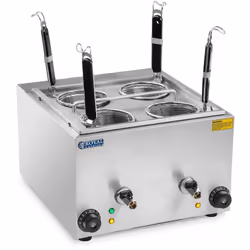 Materiale Acciaio inossidabile Potenza 2 x 1500 W Tensione 230 V Numero di filtri 4 Diametro dei filtri 13,5 cm Altezza filtr ...