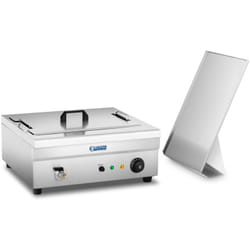 Friggitrice elettrica professionale da ristorante 18 litri zona fredda 3.200 w