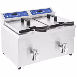 Materiale Acciaio inossidabile Tensione 230 V/50 Hz Alimentazione 2 x 3.500 W Schermo LED Capacità totale 2 x 10 L Capacità d ...