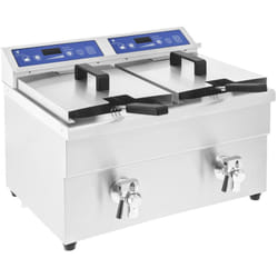 Friggitrice elettrica professionale da ristorante 2 x 10 litri da 60 a 190°C