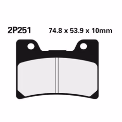 NISSIN Pastiglie freno strada / Metallo sinterizzato Off-Road - 2P-251ST