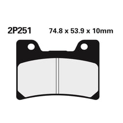 NISSIN Pastiglie freno strada / Metallo sinterizzato Off-Road - 2P-251ST