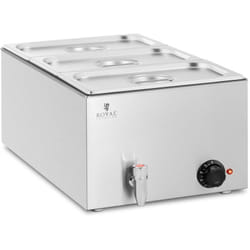 Helloshop26 - Scaldavivande bagnomaria bagnomaria professionale bagnomaria 600 watt rubinetto scarico 3 x gn 1/3