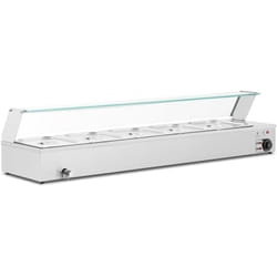 Helloshop26 - Scaldavivande bagnomaria display bagnomaria professionale bagnomaria 2.000 watt rubinetto di scarico 5 x gn 1/2