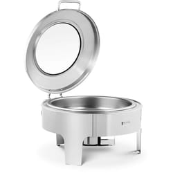 Helloshop26 - Scaldavivande tondo 5,8 litri Oblò in acciaio inox 1 fuoco