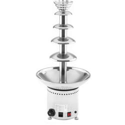 Helloshop26 - Fontana di cioccolato a 5 livelli da 6 kg in acciaio inox