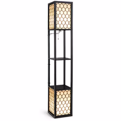 Caratteristiche : Una combinazione perfetta tra lampada da terra e ripiani portaoggetti Design salvaspazio e aspetto elegante ...