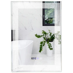 Helloshop26 - Specchio da parete per bagno a led con memoria di luminosità regolabile in 3 colori e funzione antiappannamento, interruttore tattile e
