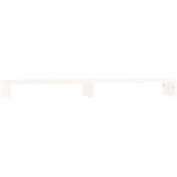 Helloshop26 - Supporto per monitor 100 x 27 x 10 cm in legno massello di pino bianco