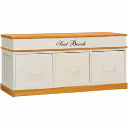 Questa bellissima panca portaoggetti in legno massello di alta qualità presenta un design semplice ma elegante. Non solo cons ...