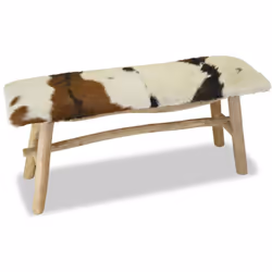 Questa panca in vera pelle di capra ha un design unico e sorprendente e aggiungerà un tocco di fascino rustico a ristoranti o ...