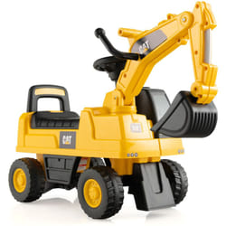 Helloshop26 - Escavatore giocattolo per trattore per bambini con benna rotante Ruote antiscivolo Sedile con pulsante clacson Stoccaggio 25 kg 1-3 anni