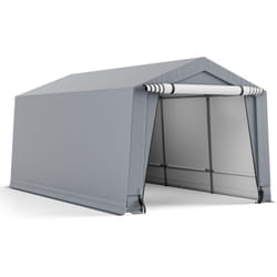 Capannone per garage per auto Tenda magazzino in acciaio da 290 x 490 cm Riparo per auto per tutte le stagioni per barca suv
