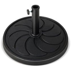 Base per ombrellone da esterno, portata 18 kg, supporto rotondo per ombrellone, diametro 54 cm, adatto a pali per ombrellone da 38 e 48 mm.