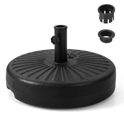 Base per ombrellone pesante per ombrellone 38/48 mm base per ombrellone da esterno in HDPE riempita con 28 kg sabbia 18 litri acqua 50 x h30 cm