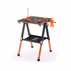 Caratteristiche: Design versatile 2 in 1: combinazione banco da lavoro e cavalletto Piegatura facile e veloce per riporre ogg ...
