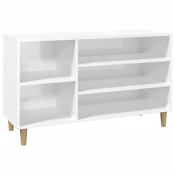 Scarpiera scarpiera mobile portaoggetti ingresso corridoio soggiorno lucido 102 x 36 x 60 cm legno composito bianco