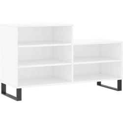 Scarpiera scarpiera mobile portaoggetti ingresso corridoio soggiorno 102 x 36 x 60 cm legno composito bianco