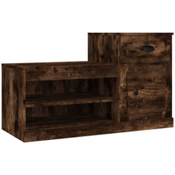 Scarpiera scarpiera mobile portaoggetti ingresso corridoio soggiorno 100 x 42 x 60 cm in truciolare marrone