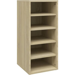 Scarpiera scarpiera mobile portaoggetti ingresso corridoio soggiorno Sonoma 31,5 x 35 x 70 cm legno mdf marrone