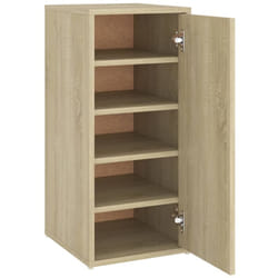 Scarpiera scarpiera mobile portaoggetti ingresso corridoio soggiorno Sonoma 32 x 35 x 70 cm in truciolato marrone