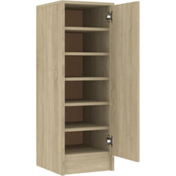 Scarpiera scarpiera mobile portaoggetti ingresso corridoio soggiorno Sonoma 32 x 35 x 92 cm legno mdf marrone