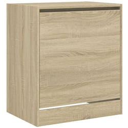Scarpiera scarpiera mobile portaoggetti ingresso corridoio soggiorno Sonoma 60 x 42 x 69 cm legno mdf marrone