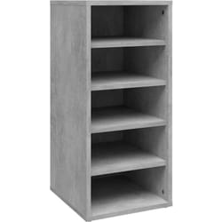 Helloshop26 - Scarpiera scarpiera mobile portaoggetti ingresso corridoio soggiorno 31,5 x 35 x 70 cm mdf grigio