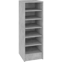 Helloshop26 - Scarpiera scarpiera mobile portaoggetti ingresso corridoio soggiorno 31,5 x 35 x 90 cm mdf grigio