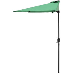 Helloshop26 - Mezzo ombrellone terrazza su balcone poliestere 300 cm verde