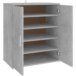 Scarpiera scarpiera mobile portaoggetti ingresso corridoio soggiorno 60 x 35 x 70 cm in MDF grigio