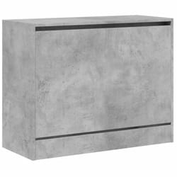 Scarpiera scarpiera mobile portaoggetti ingresso corridoio soggiorno 80 x 34 x 63 cm in mdf grigio