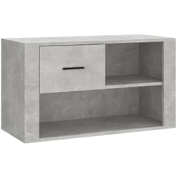 Scarpiera scarpiera mobile portaoggetti ingresso corridoio soggiorno 80 x 35 x 45 cm in mdf grigio