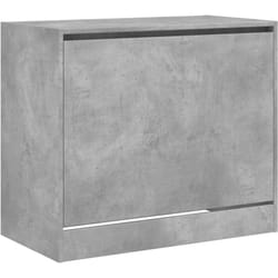 Scarpiera scarpiera mobile portaoggetti ingresso corridoio soggiorno 80 x 42 x 69 cm in MDF grigio