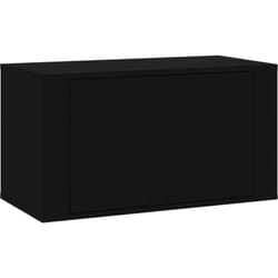Scarpiera scarpiera mobile portaoggetti ingresso corridoio soggiorno montaggio a parete 70 x 35 x 38 cm legno composito nero