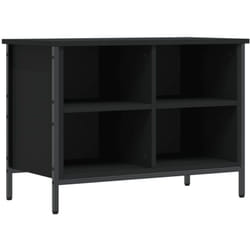 Scarpiera scarpiera mobile portaoggetti ingresso corridoio soggiorno 69 x 35 x 50 cm legno composito nero