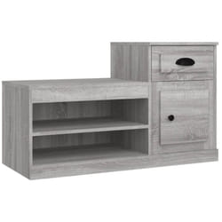 Scarpiera scarpiera mobile portaoggetti ingresso corridoio soggiorno Sonoma 100 x 42 x 60 cm mdf grigio