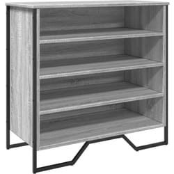 Scarpiera scarpiera mobile portaoggetti ingresso corridoio soggiorno Sonoma 80 x 38 x 78 cm derivati del legno Sonoma grigio
