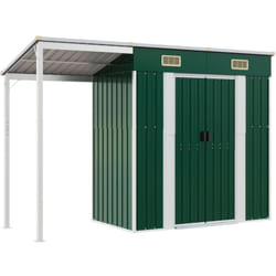 Helloshop26 - Casetta da giardino Capannone per cabina Capannone per la casa Capannone per esterni Capannone per attrezzi pesanti con tetto esteso