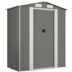 Casetta da giardino Capannone per cabina Capannone per la casa Capannone per esterni Capannone per attrezzi Robusto Trasparente 192 x 108 x 223 cm