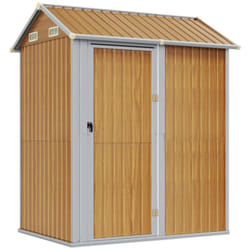 Helloshop26 - Casetta da giardino Capannone per cabina Capannone per la casa Capannone per esterni Capannone per attrezzi Robusto Trasparente 192 x