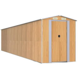 Casetta da giardino Capannone per cabina Capannone per la casa Capannone per esterni Capannone per attrezzi Robusto Trasparente 192 x 938 x 223 cm