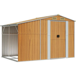 Helloshop26 - Casetta da giardino Capannone per cabina Capannone per la casa Capannone per esterni Capannone per attrezzi Robusto Trasparente 277 x