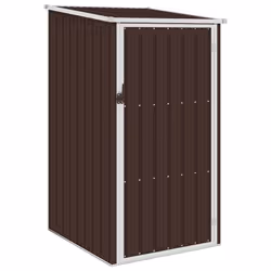 Helloshop26 3000208557808, Capannone metallico, Singolo, Tetto spiovente, Marrone, Acciaio, Marrone